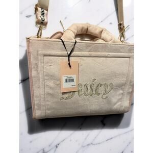 Juicy Couture Light Pink Velvet Shoulder bag NWT